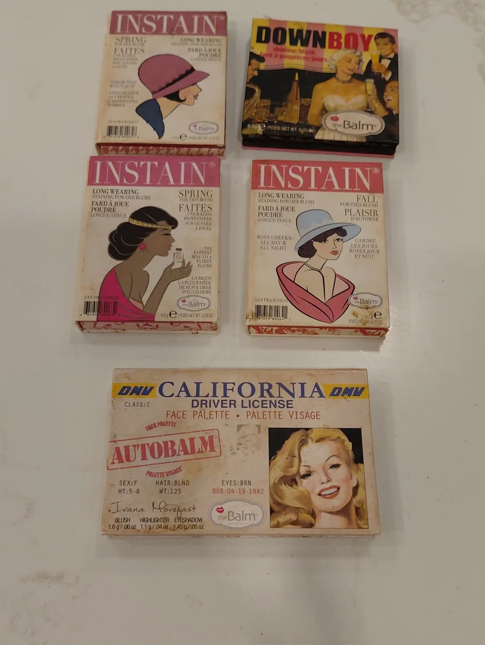 TheBalm Instain & Autobalm Face Palette Set - Pink, Peach, Coral